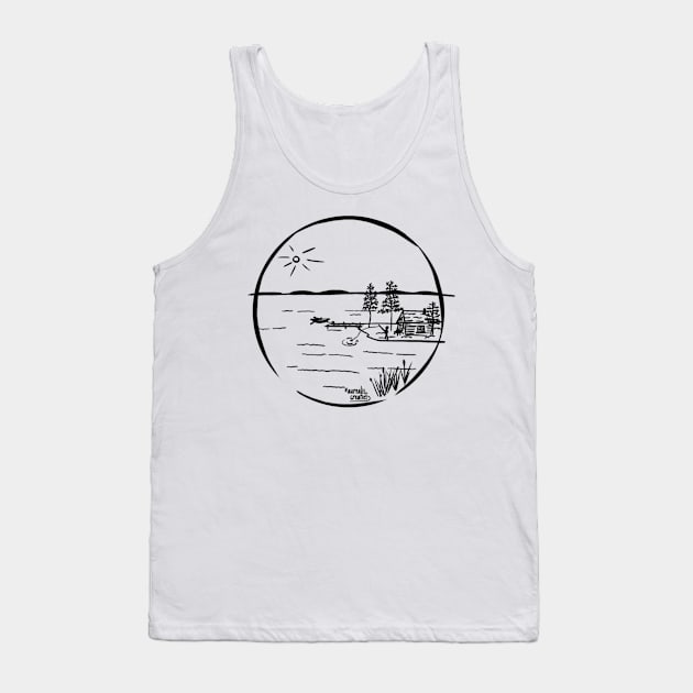 Swedish Islands pendrawing Tank Top by Aurealis